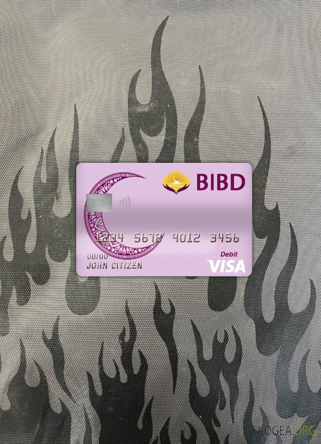 Brunei Baiduri banque visa carte de débit photolook ,